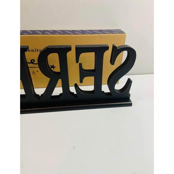 Brand New Serenity Wooden Sign - Picture 5 of 8